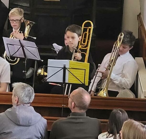 Edward preparing to deliver part of his solo