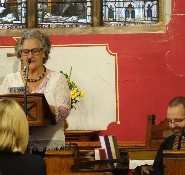 Maria de las Mercedes Foreman (Rev. Rob's mother) reading the second reading