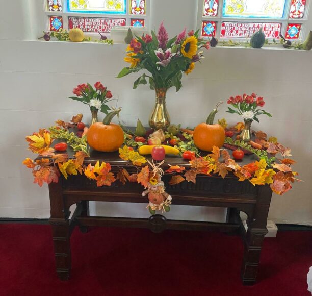 Chapel Harvest Decorations