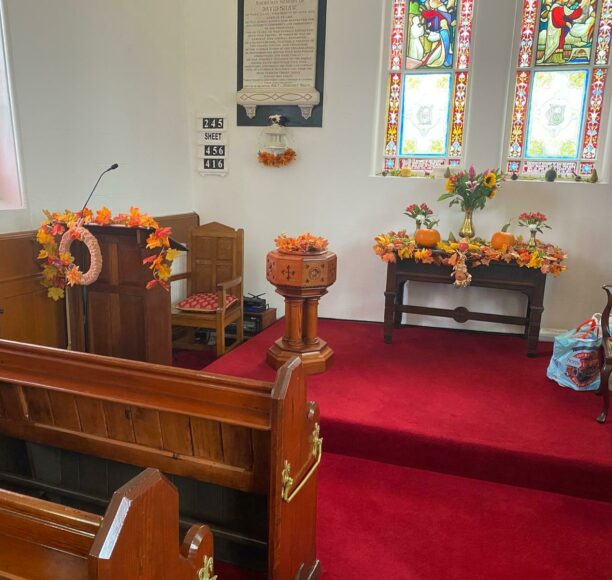 Chapel Harvest Display