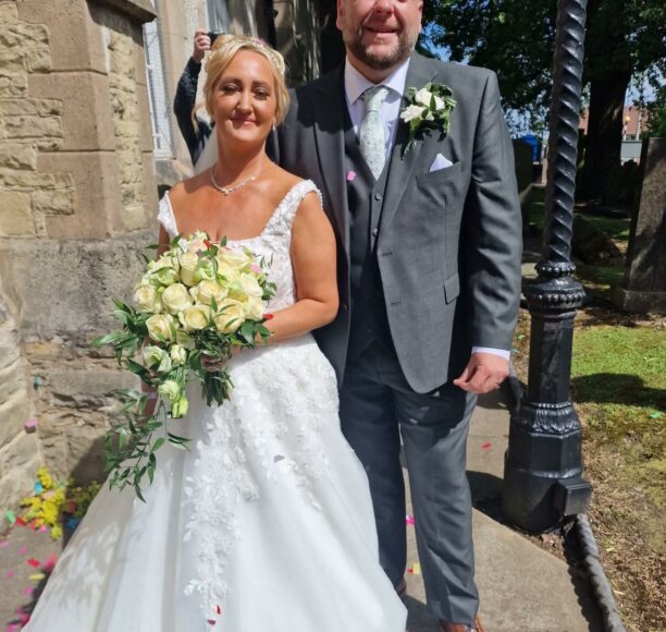 Bride and Groom After they became Mr and Mrs McVey